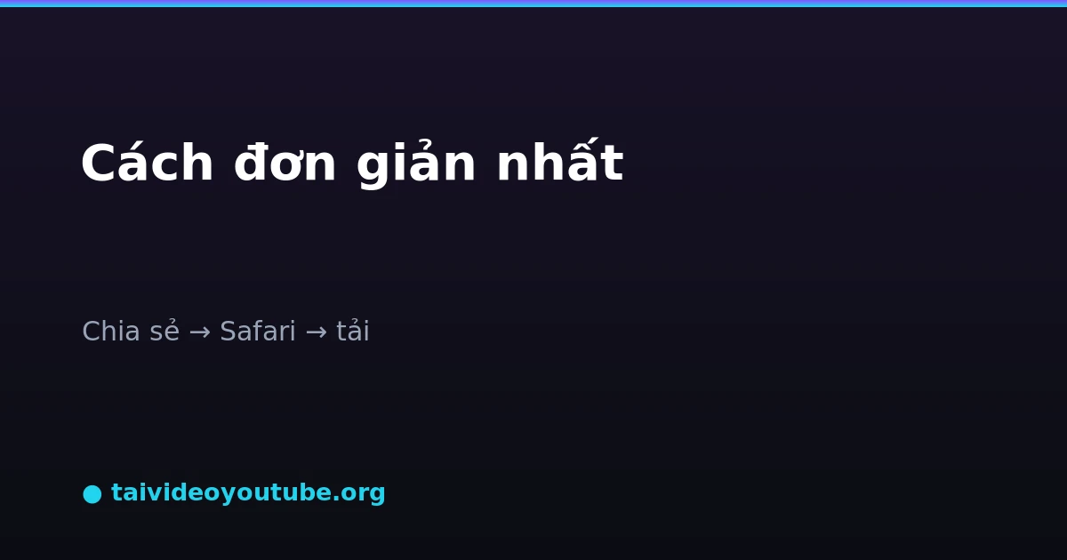Dùng nút chia sẻ và Safari để tải YouTube trên iPhone