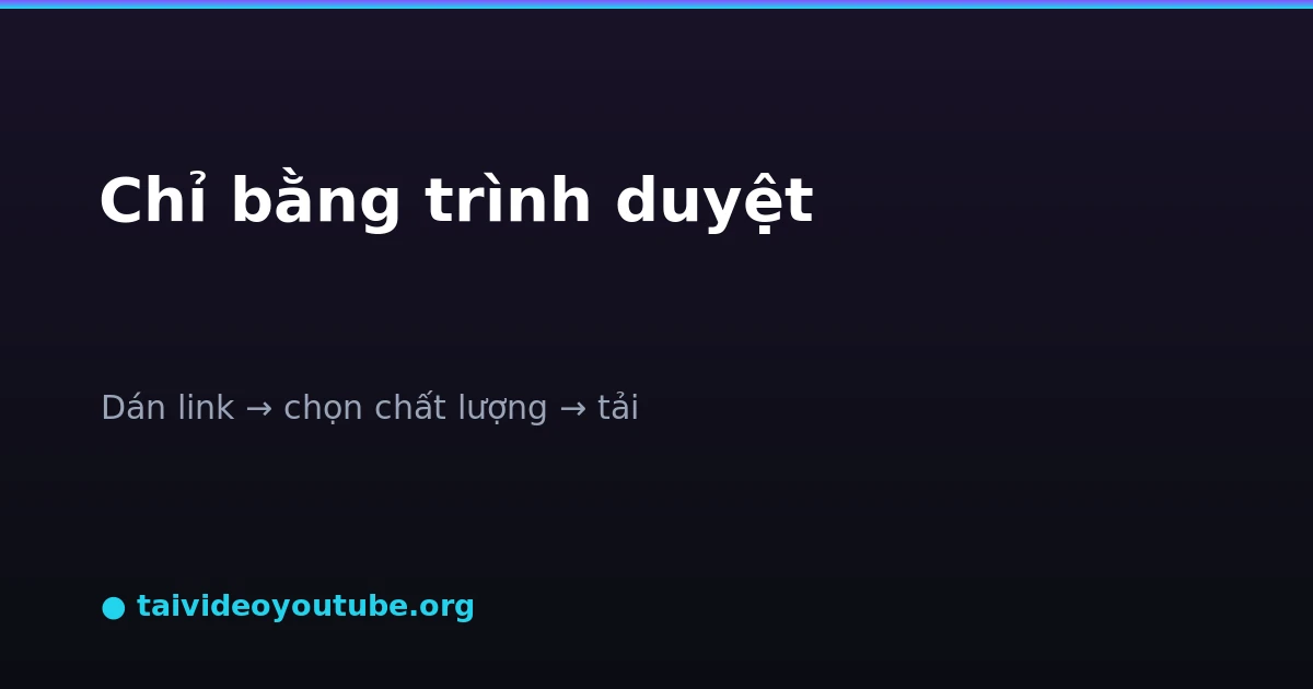 Dán link và chọn chất lượng để tải video YouTube trên máy tính